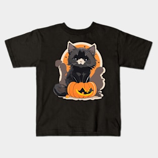 Nights and days Cat Halloween 1 Kids T-Shirt